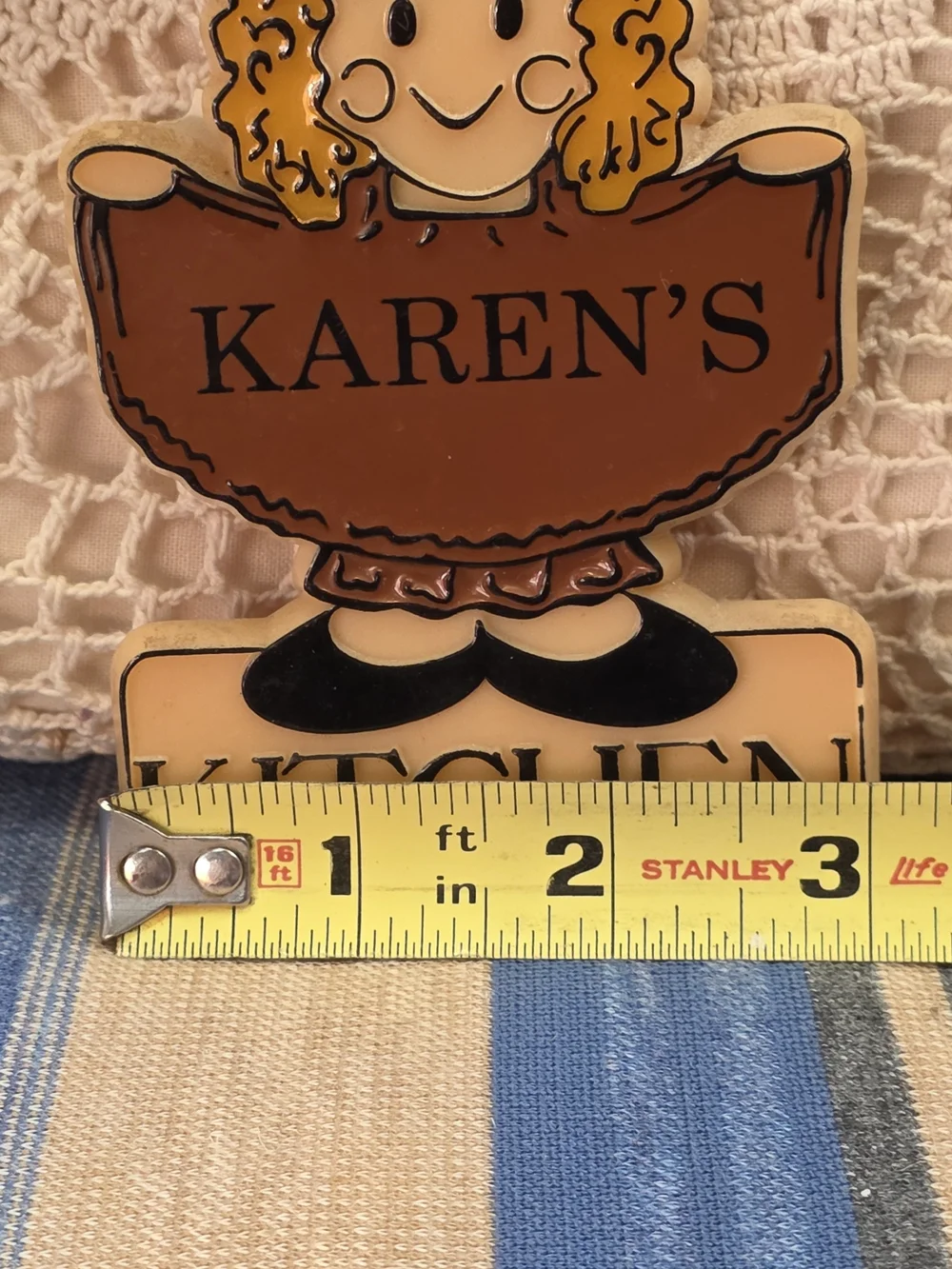 Vintage 1982 Bromac Karen's Kitchen Magnet Retro Kitchen Decor